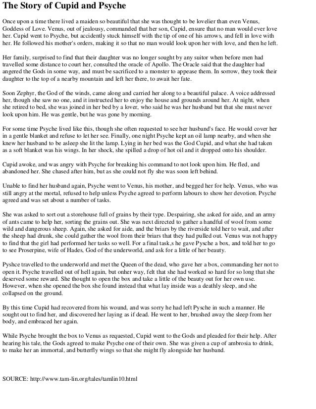 summary of eros and psyche Summary of eros and psyche